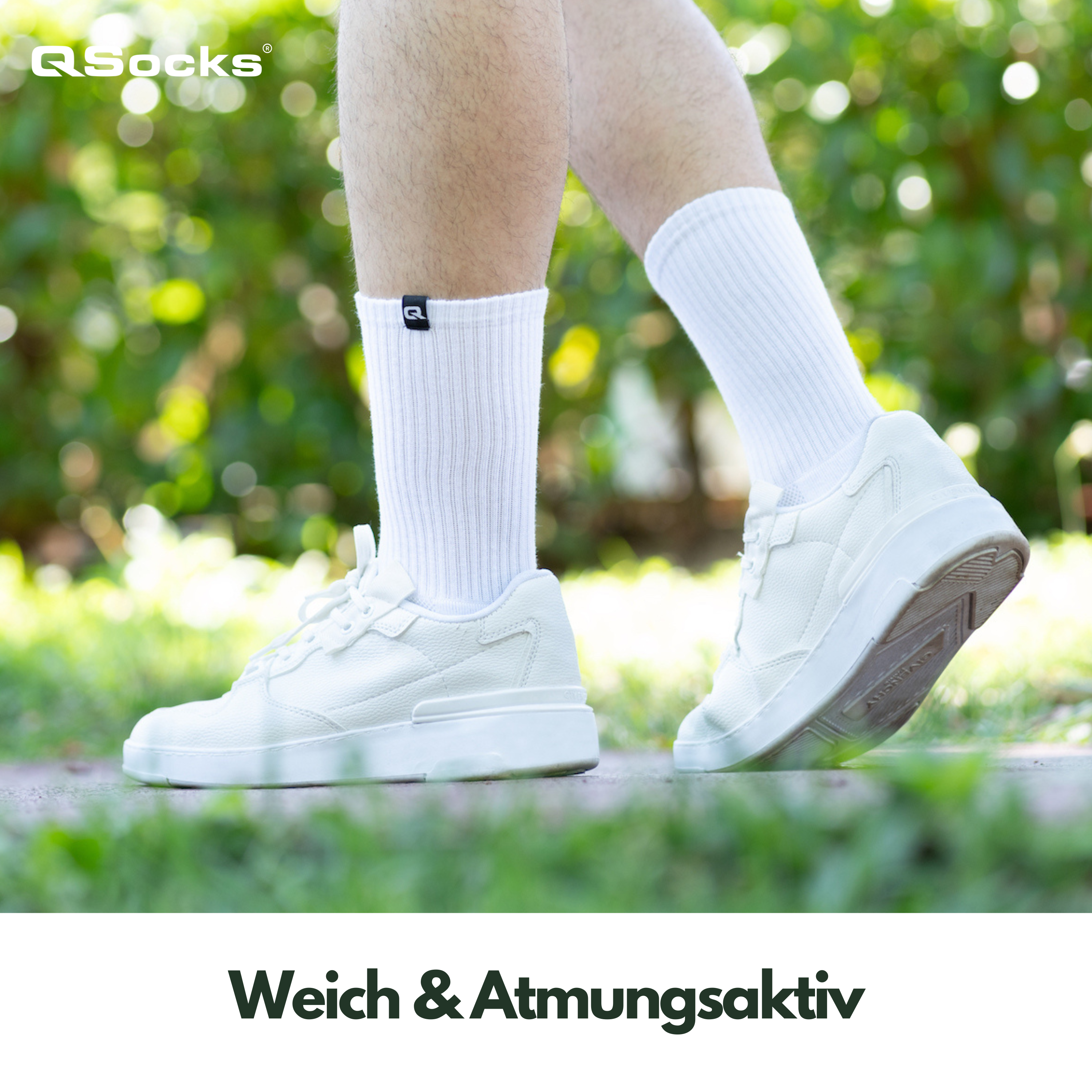 Gepolsterte Tennissocken – 4 Paar | Sportsocken für Damen & Herren | Qolonia