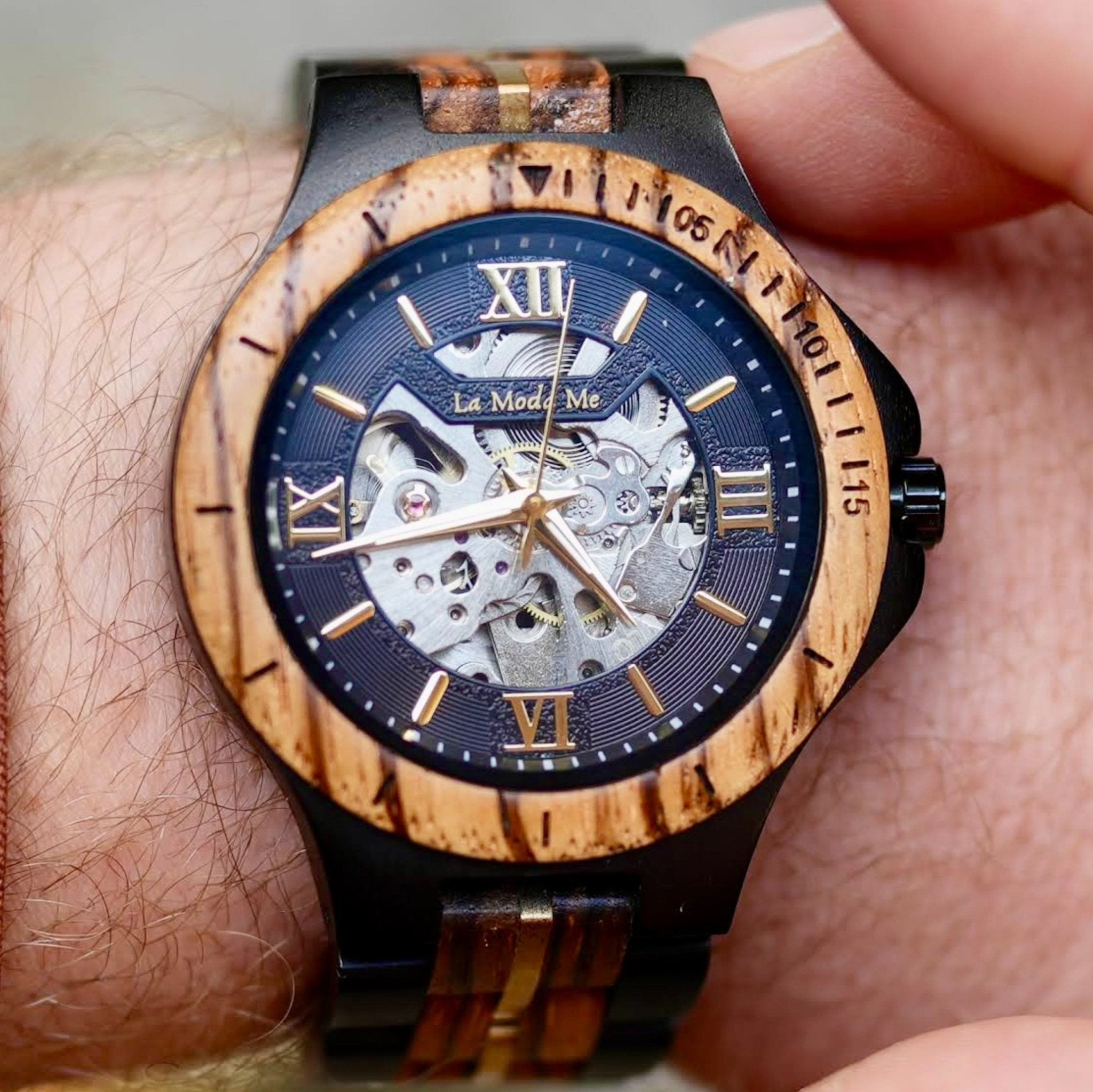 Watch Notterdam Automatic Zebrawood - Eco-Friendly Wooden Watch